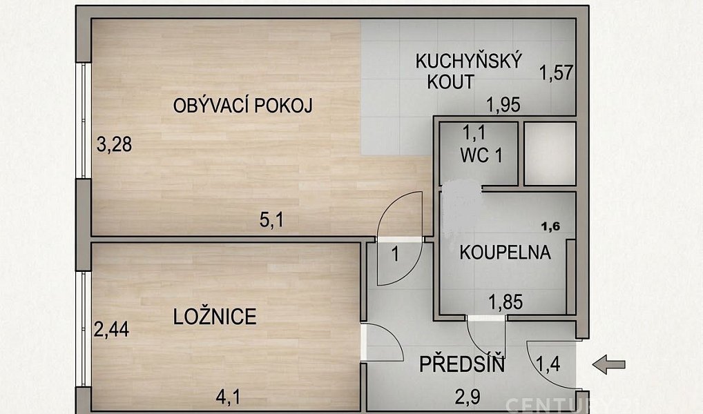 Prodej bytu 2+kk 39 m², Štětí – náhled fotky 15
