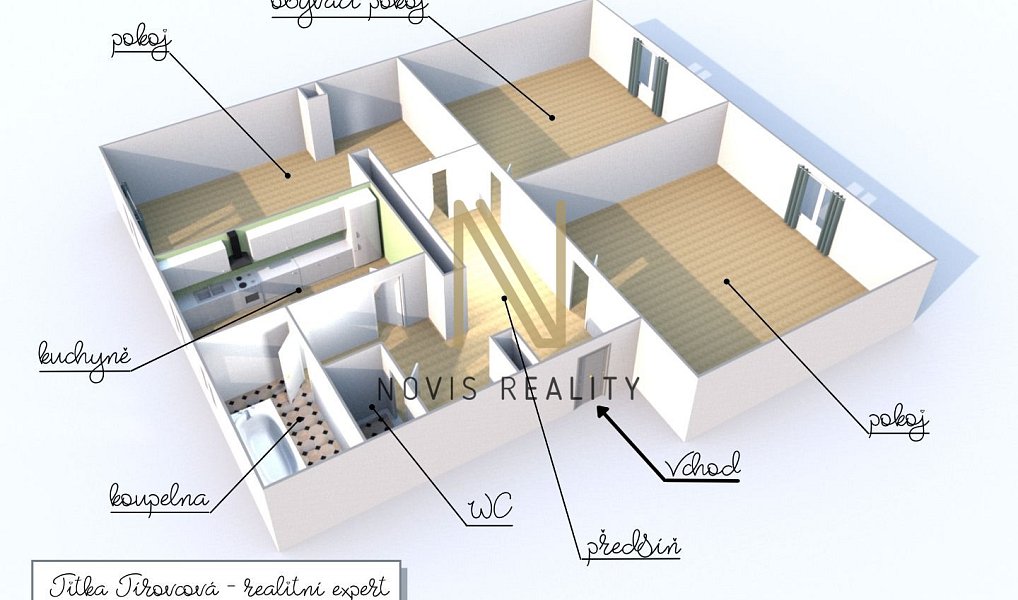 Pronájem bytu 3+1 74 m², Horažďovice – náhled fotky 11