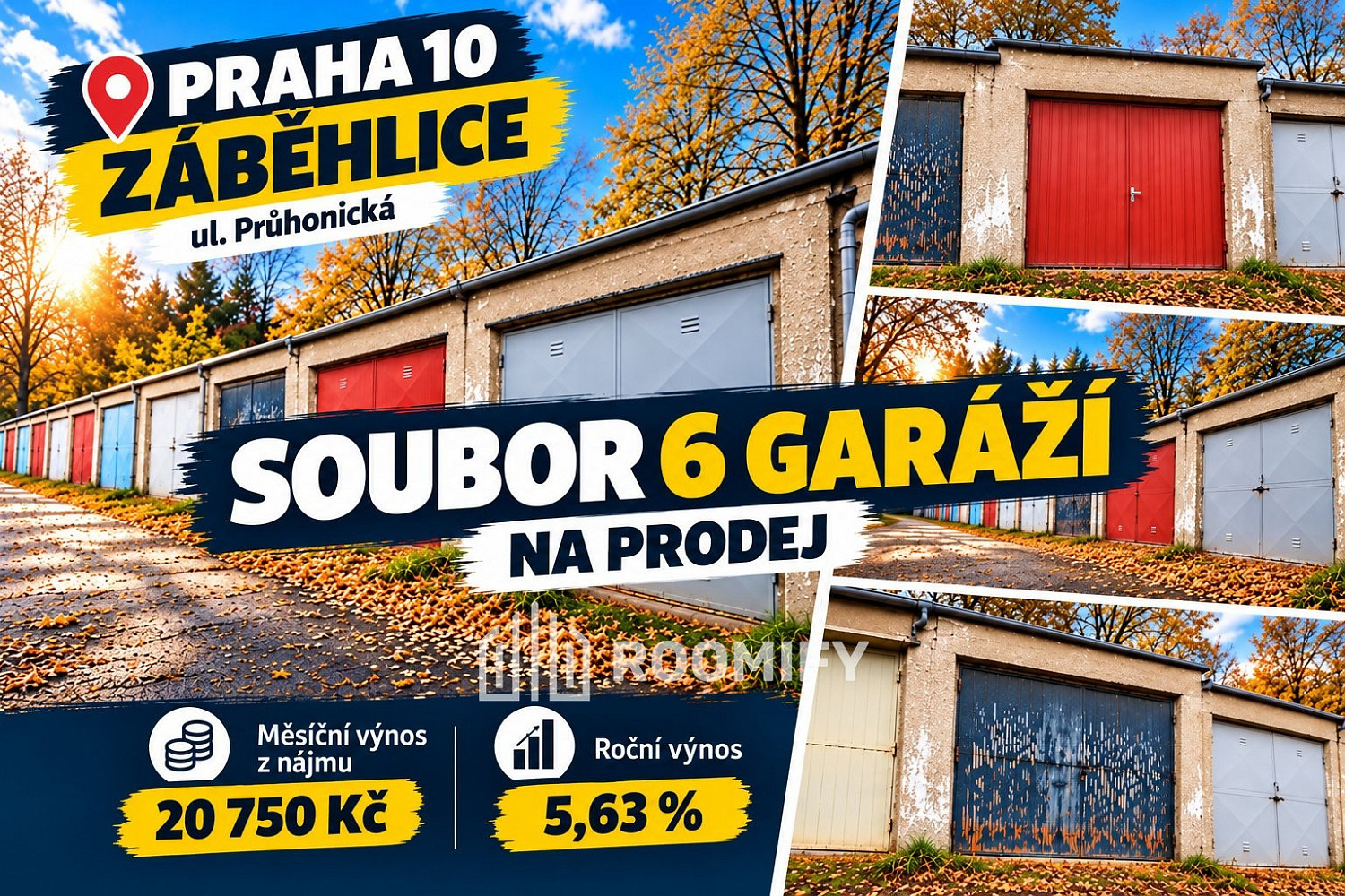 Prodej garáže 101 m2, Praha - Záběhlice