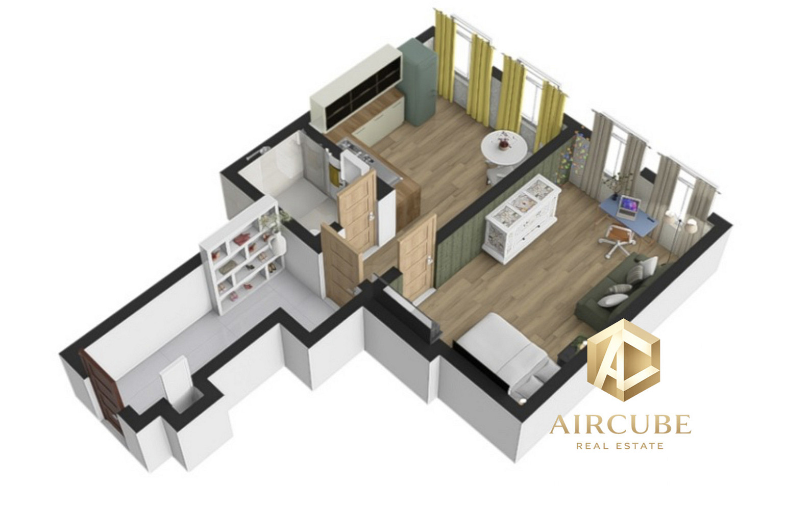 Pronájem bytu 2+kk 42 m² – fotografie 3