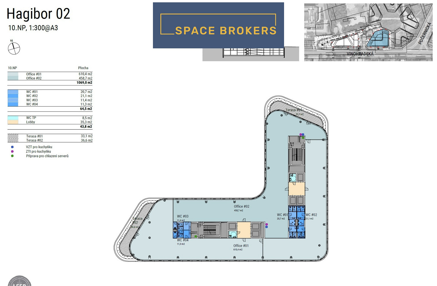 Pronájem kanceláře 680 m² – fotografie 4