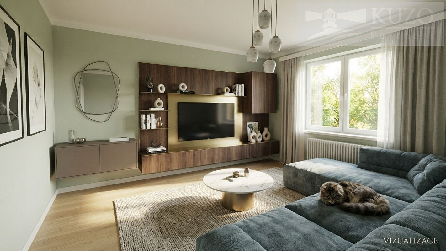 Prodej bytu 2+1, 58,4 m² (Matterport 65 m²), 1. patro nám. 17. listopadu, Příbram
