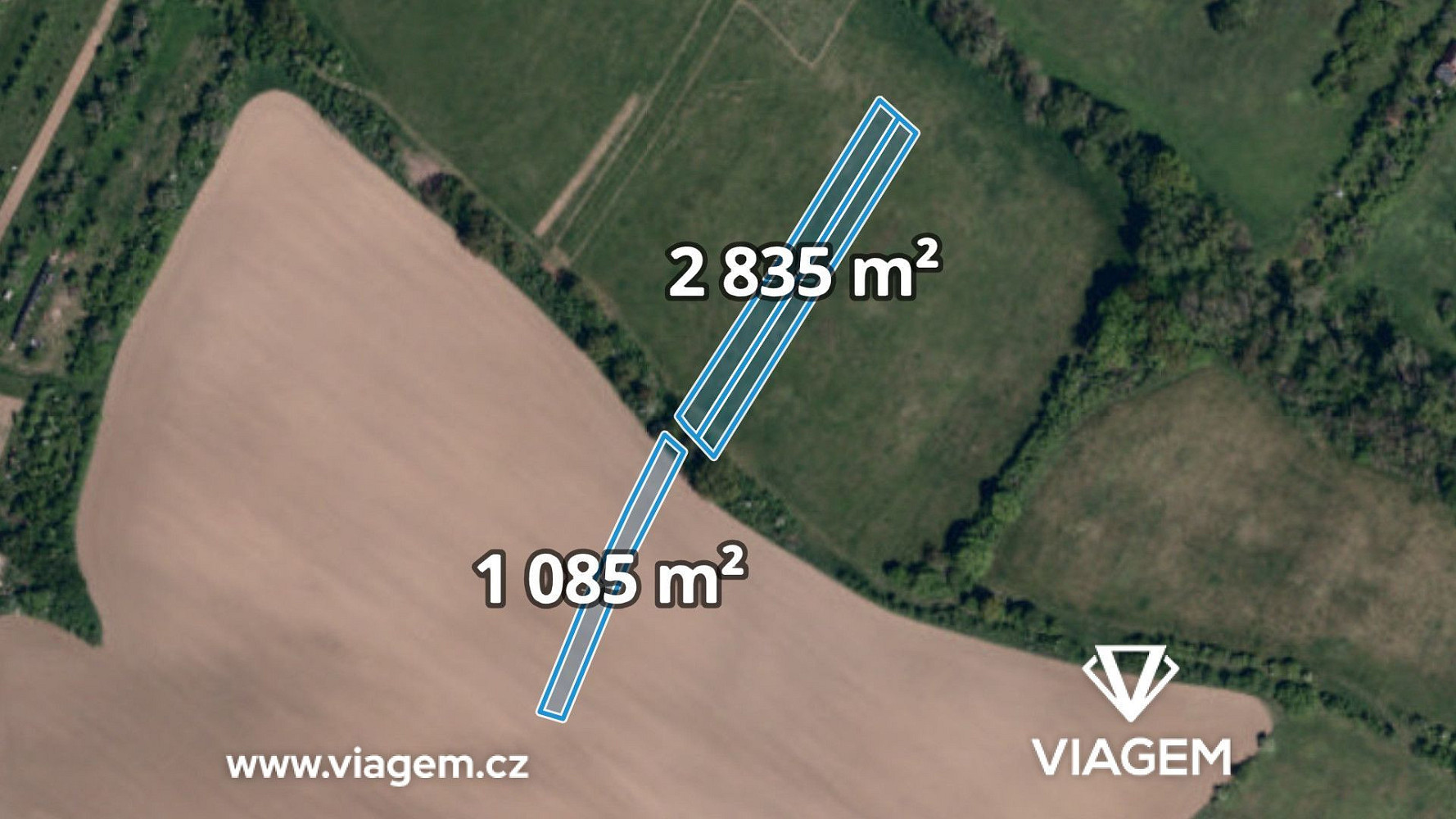 Prodej pole 1 945 m²