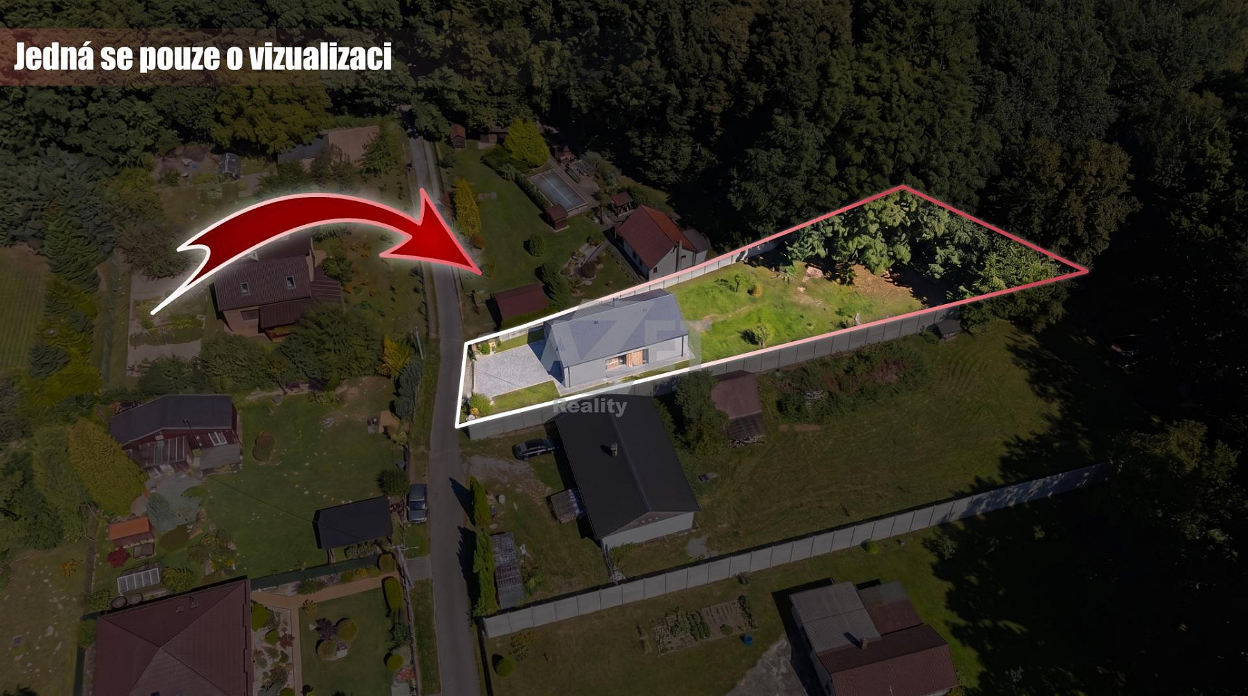 Prodej stavebního pozemku 1 494 m²