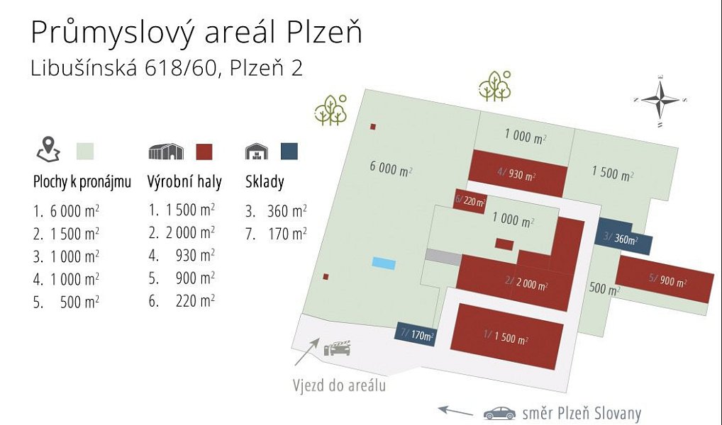Pronájem skladovacích prostor 1 000 m², Letkov – náhled fotky 5