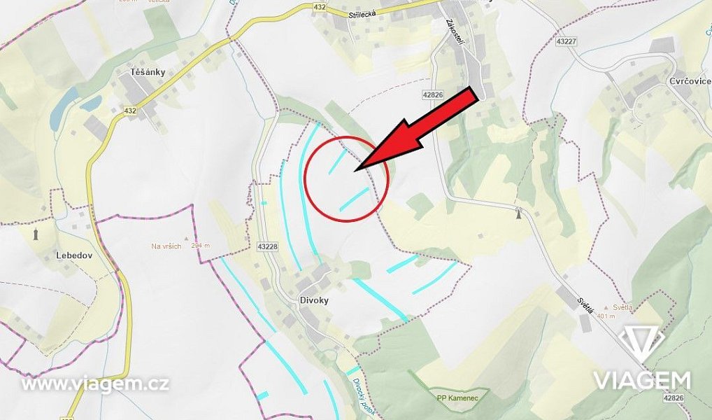 Prodej pole 531 m², Zdounky – náhled fotky 5