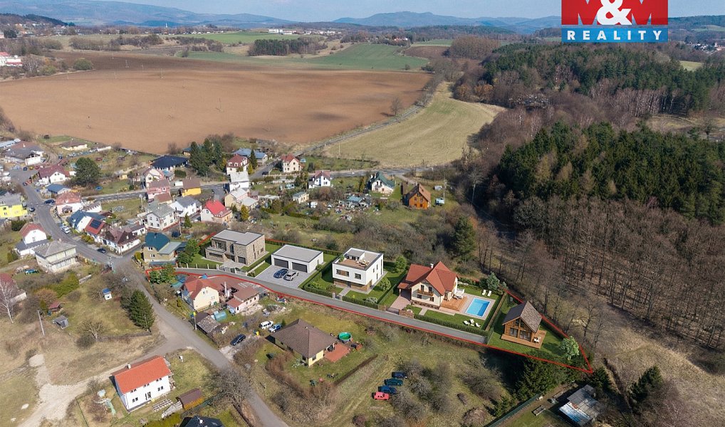 Prodej stavebního pozemku 1 000 m², Sadov – náhled fotky 3