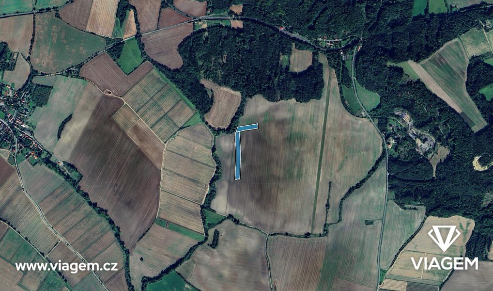 Prodej pole 1 239 m², Mutějovice – náhled fotky 3