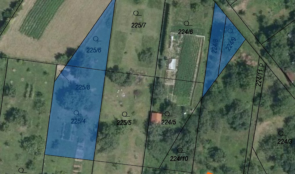 Prodej stavebního pozemku 826 m², Slatinky – fotka 1 z 3