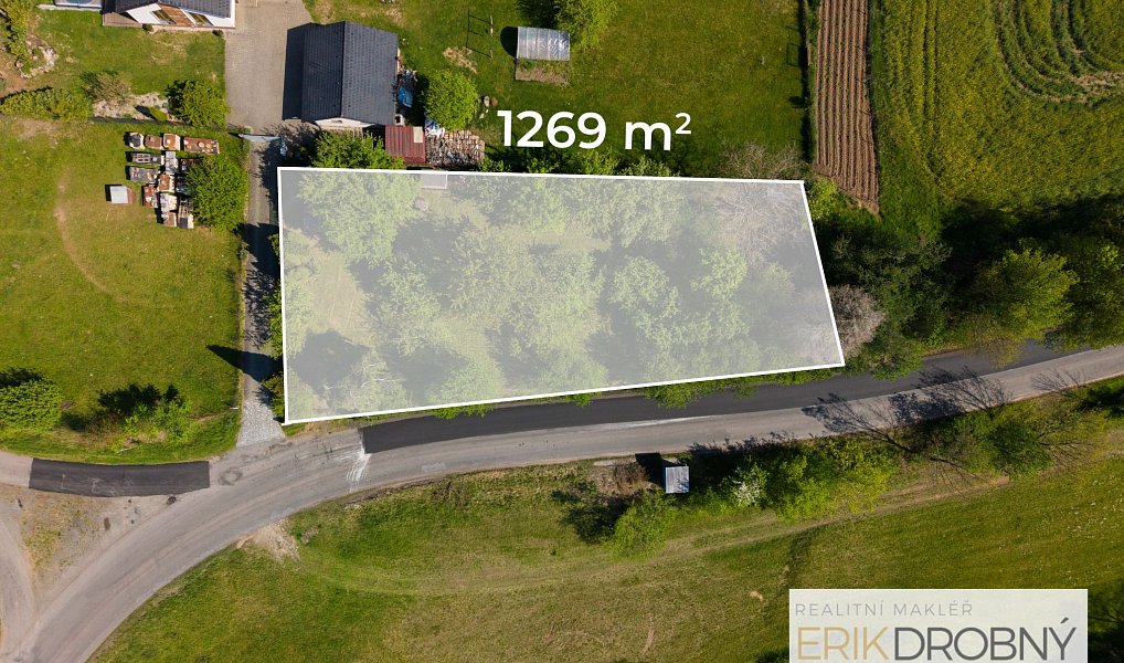 Prodej stavebního pozemku 1 269 m², Miřetice – fotka 1 z 19