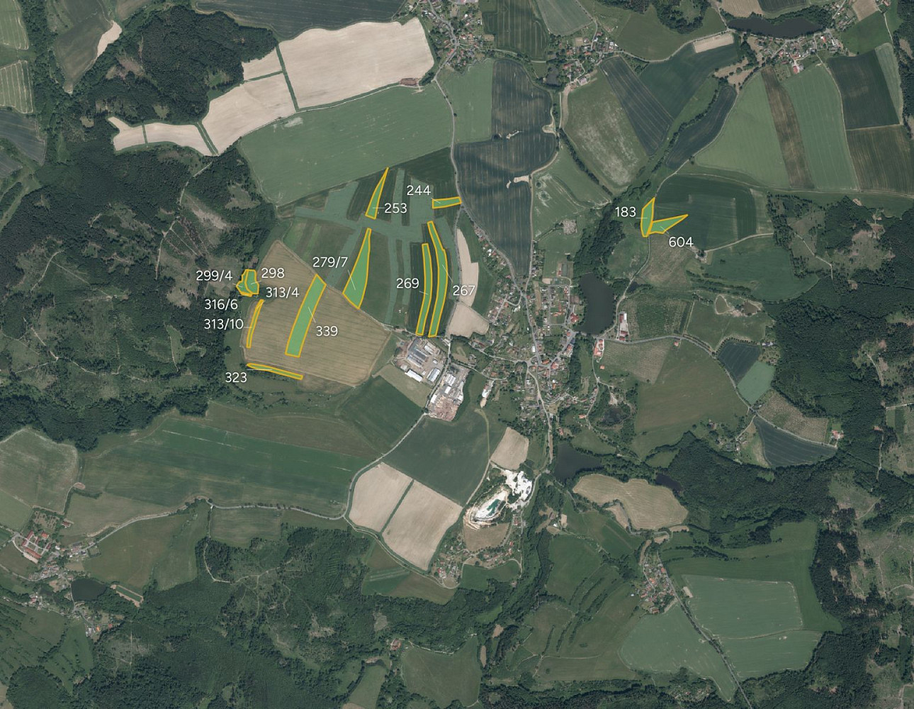 Prodej pole 50 884 m²