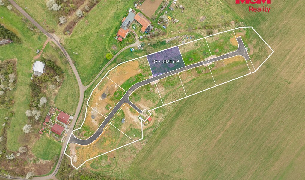 Prodej stavebního pozemku 1 323 m², Řehlovice – náhled fotky 5