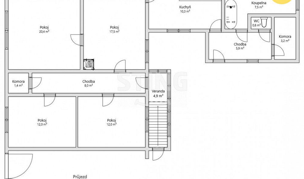 Prodej domu 138 m² s pozemkem 767 m², Hevlín – náhled fotky 20