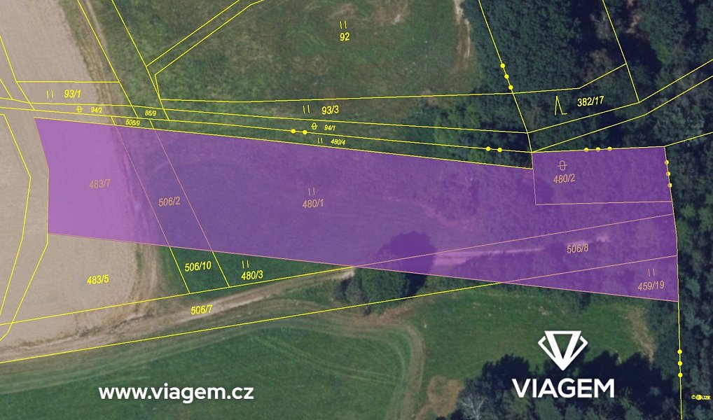 Prodej pole 3 534 m², Velké Opatovice – náhled fotky 4