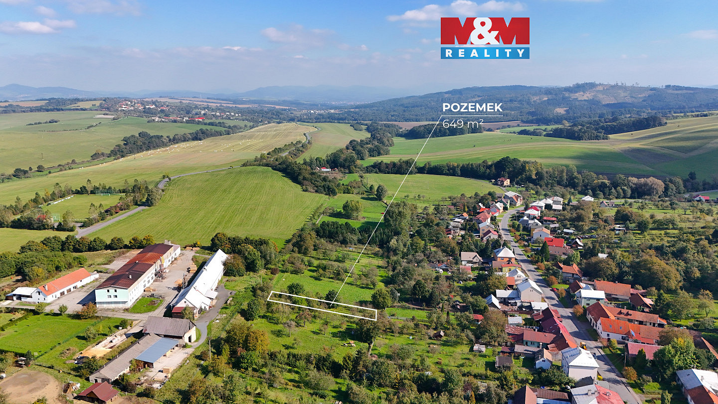 Prodej stavebního pozemku 649 m²