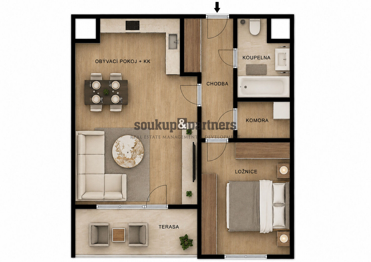 Prodej bytu 2+kk 59 m² – fotografie 4