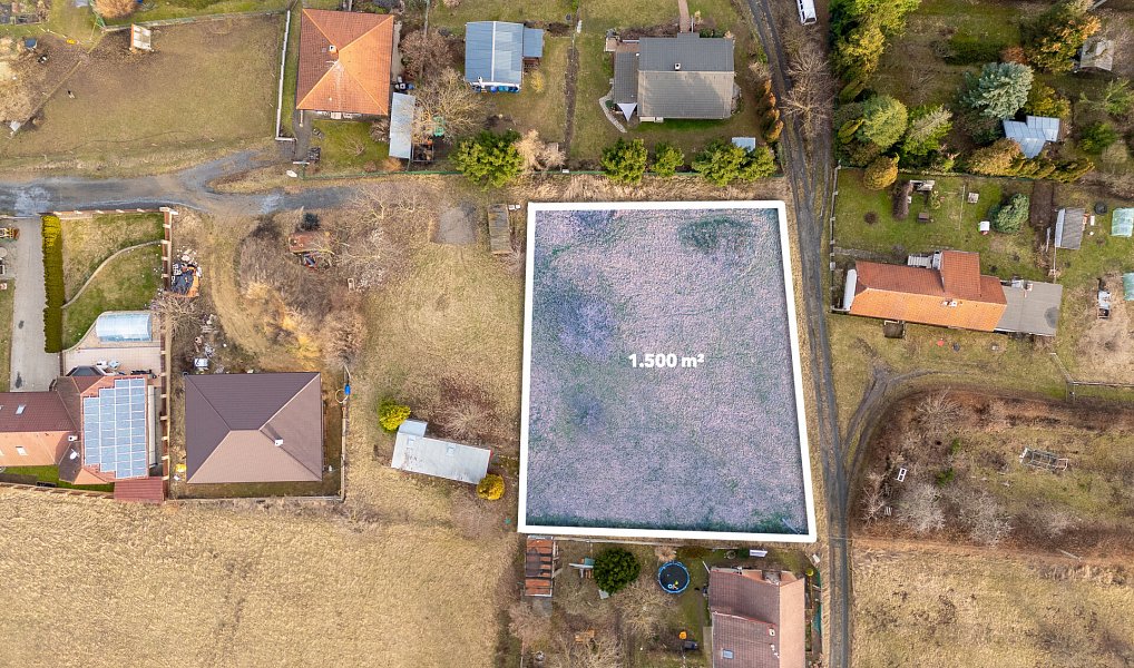 Prodej stavebního pozemku 1 500 m², Vrátkov – náhled fotky 2