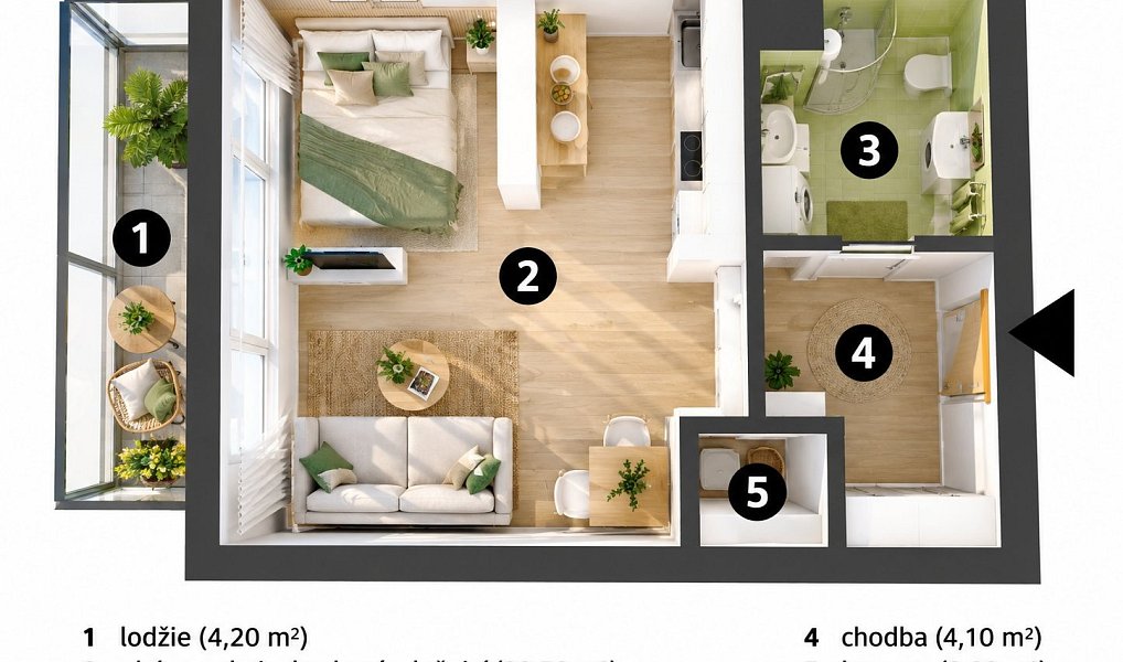 Prodej bytu 1+kk 34 m², Brno – náhled fotky 6