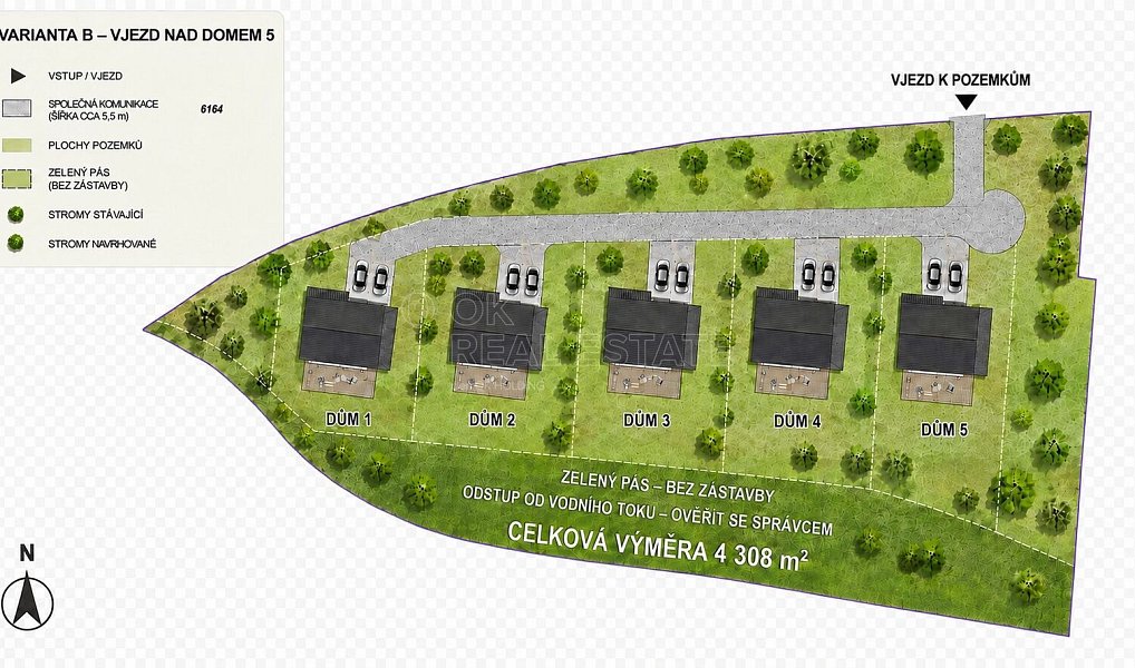 Prodej stavebního pozemku 4 308 m², Dyjákovice – náhled fotky 2
