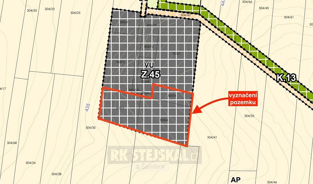 Prodej komerčního pozemku 11 525 m², Hůry – náhled fotky 3