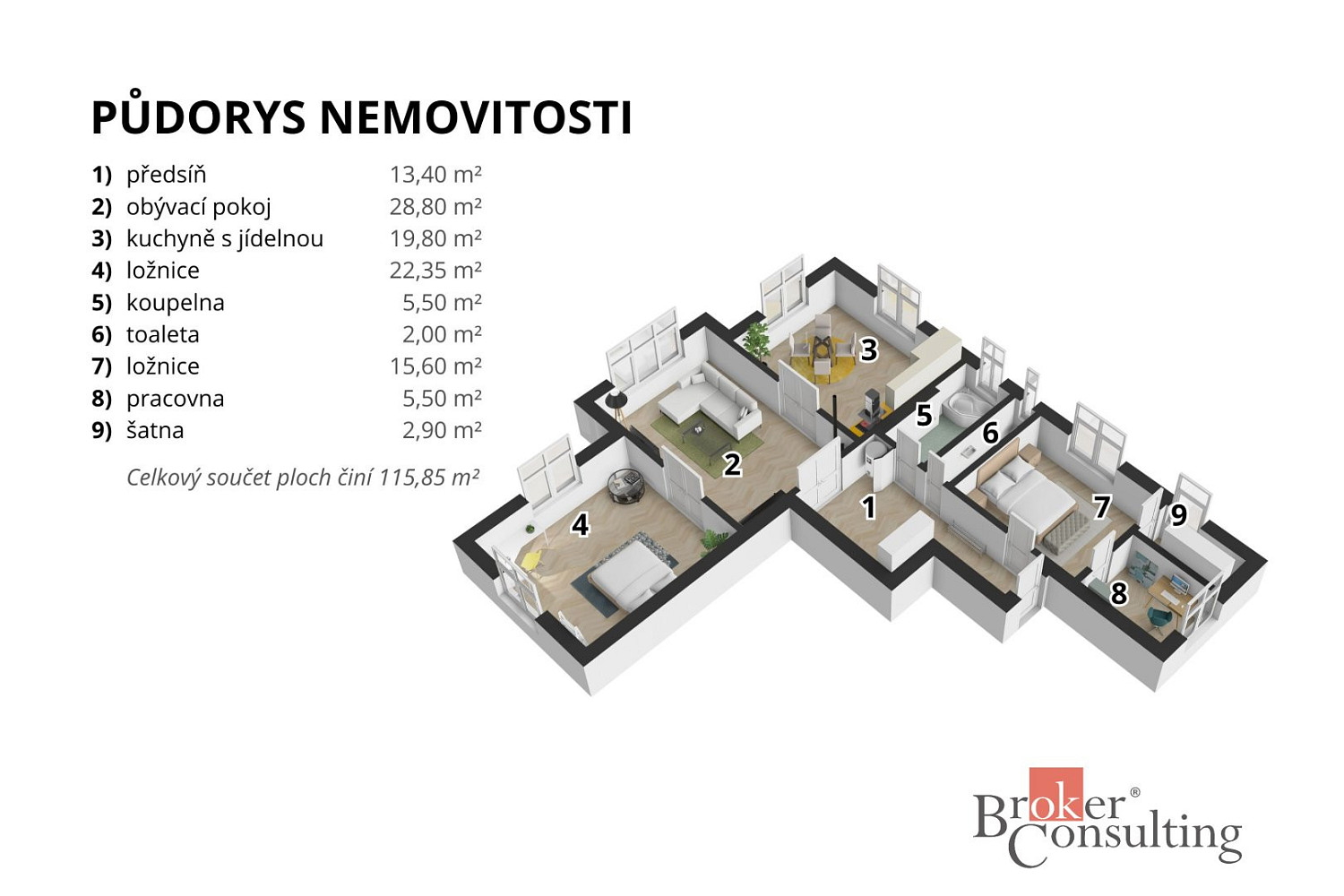 Prodej bytu 3+1 110 m² – fotografie 4