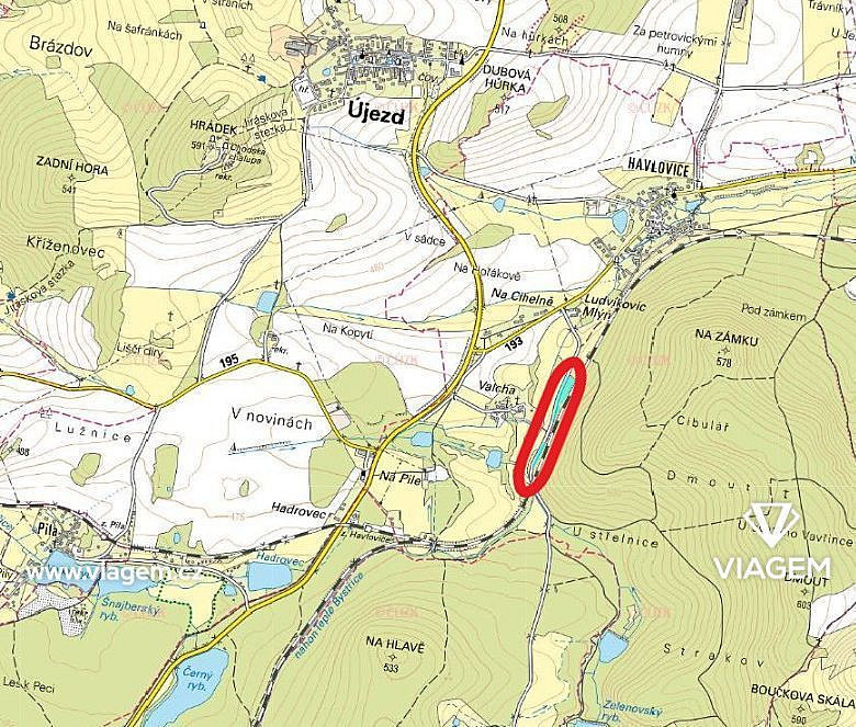 Zahrada 6 769 m², Podíl 83 % o výměře 5 641 m² – pohled 3