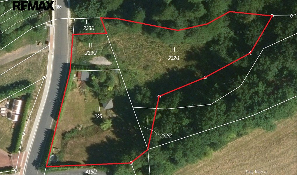 Prodej stavebního pozemku 3 045 m², Mírová – náhled fotky 2