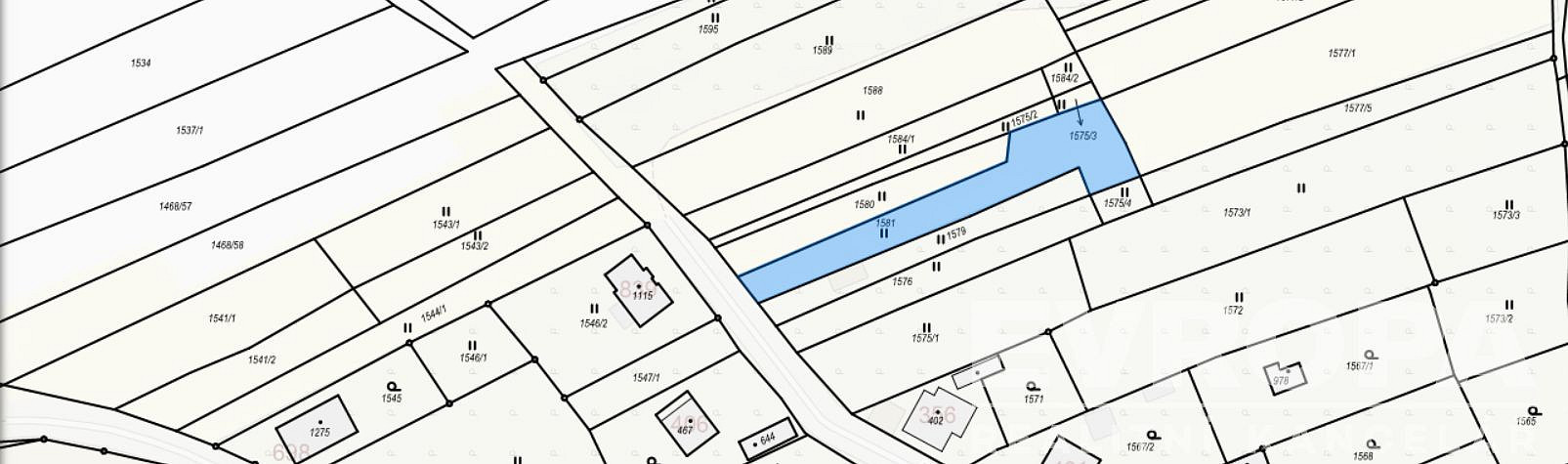 Prodej stavebního pozemku 2 509 m² – fotografie 3