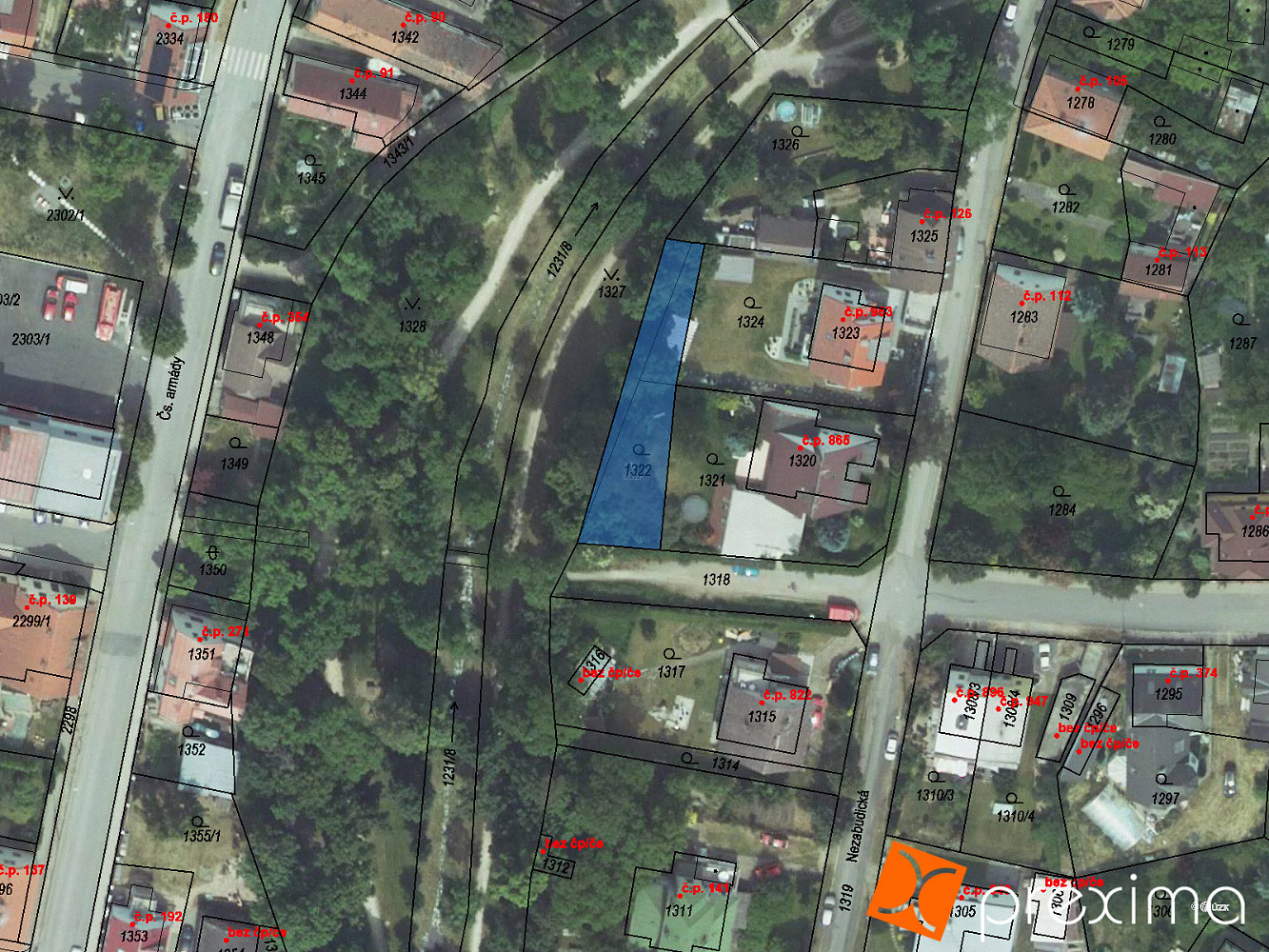 Prodej stavebního pozemku 79 m²