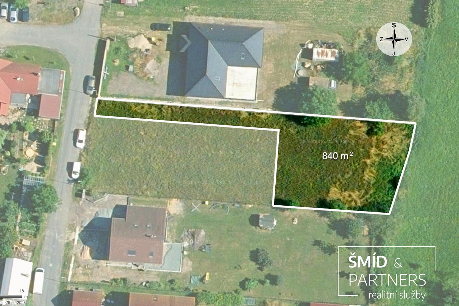 Prodej stavebního pozemku 840 m² – fotografie 4