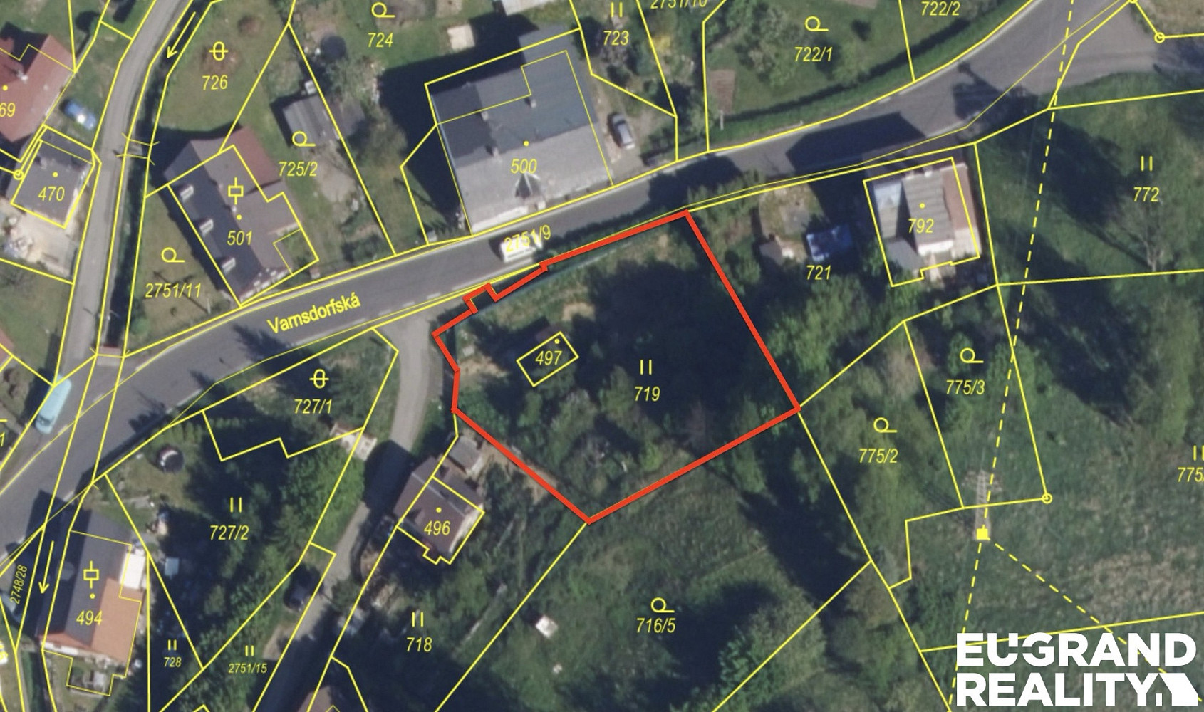 Prodej stavebního pozemku 887 m²