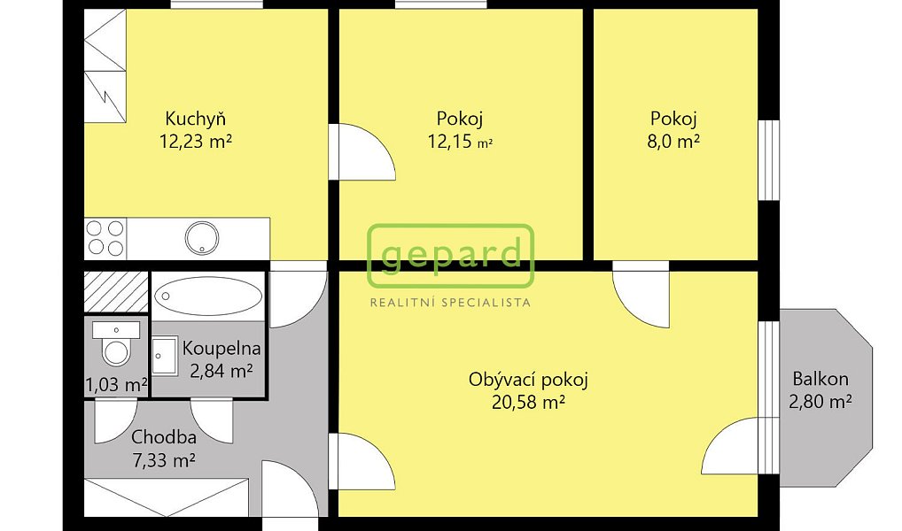 Prodej bytu 3+1 64 m², Strakonice – náhled fotky 19