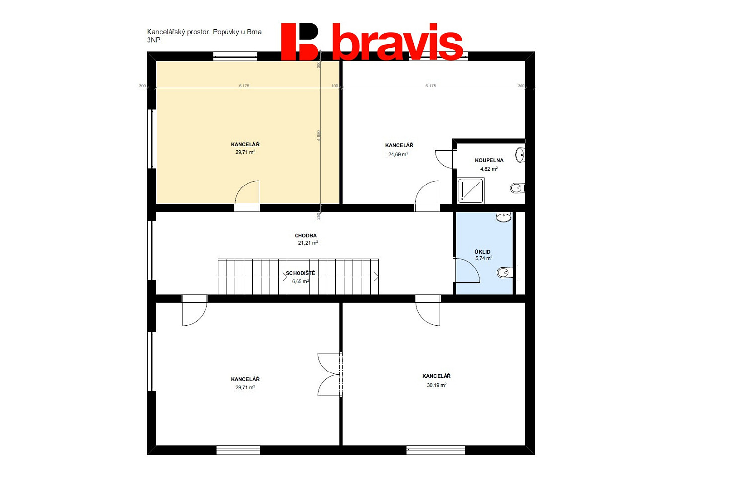 Pronájem kanceláře 30 m² — photo 4