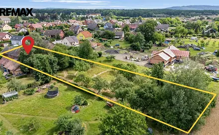 Prodej stavebního pozemku 2 712 m², Butoves, okres Jičín