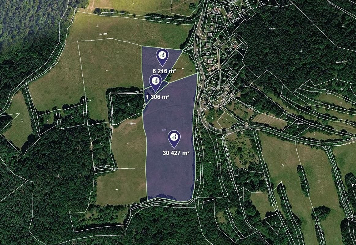Prodej pole 7 590 m²