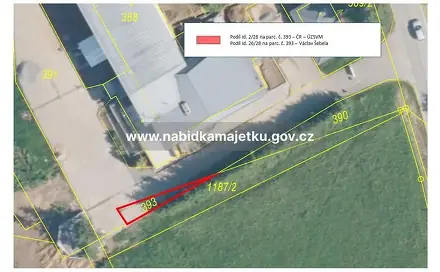 Prodej pozemku 34 m², Podomí, okres Vyškov