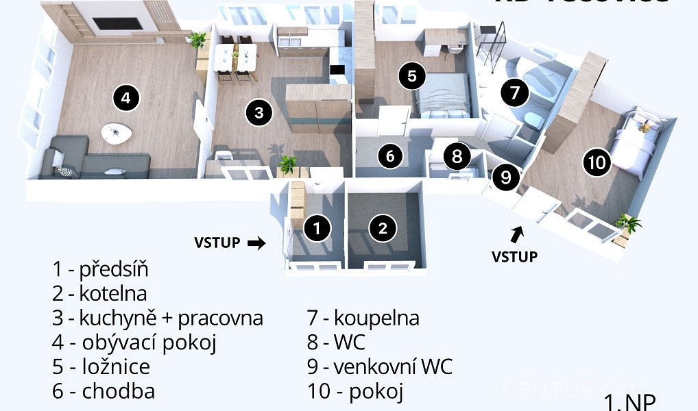 Prodej domu 170 m² s pozemkem 2 715 m², Tečovice – náhled fotky 4