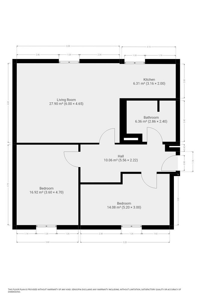 Pronájem bytu 3+kk 89 m² – pohled 3