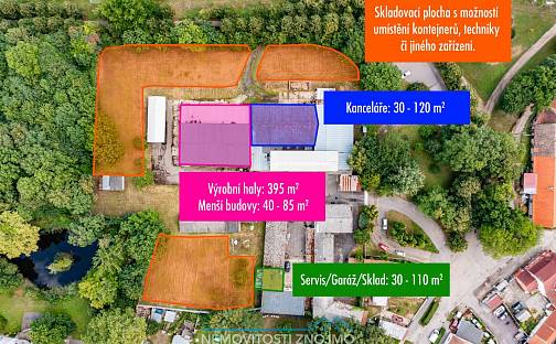 Pronájem výrobních prostor 12 000 m², Rudé armády, Hrušovany nad Jevišovkou, okres Znojmo