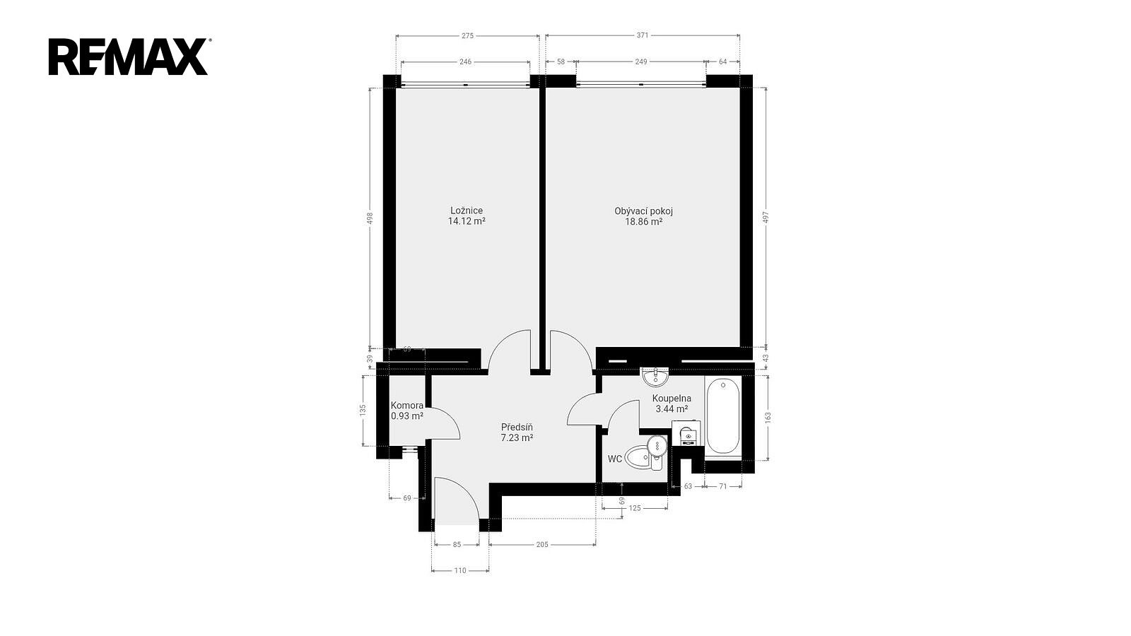 Prodej bytu 2+kk 49 m² – fotografie 3
