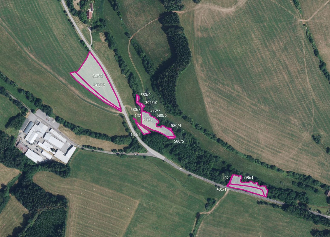 Prodej pole 15 624 m²