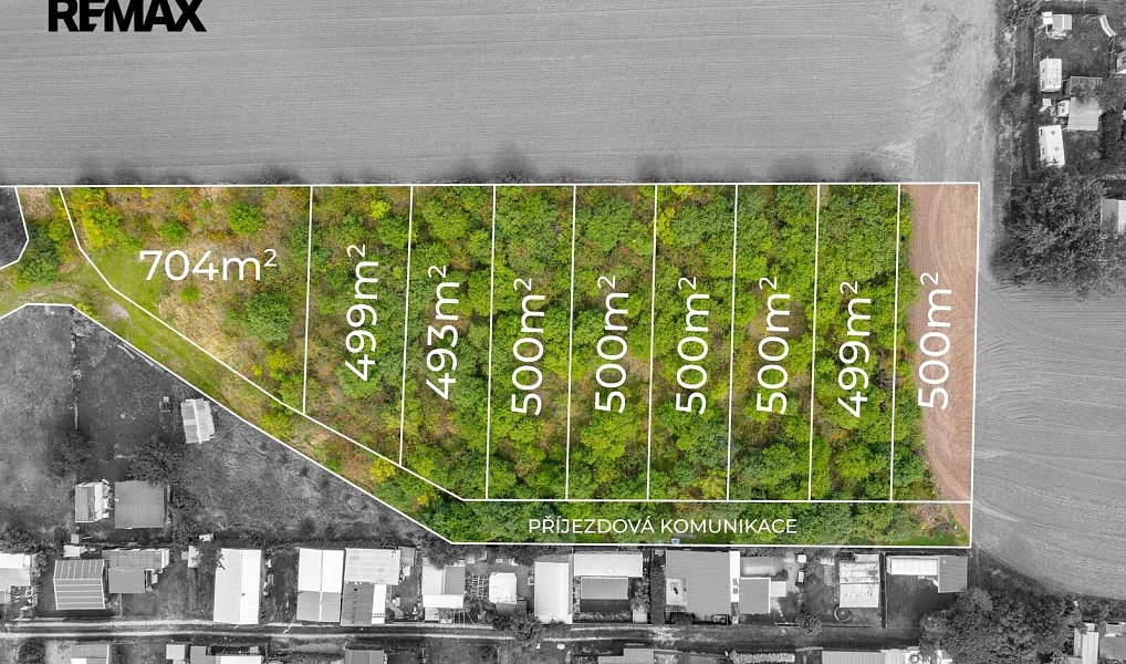 Prodej stavebního pozemku 6 037 m², Přítluky – náhled fotky 2