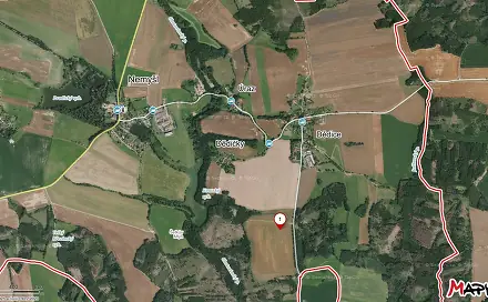 Prodej pole 14 303 m², Nemyšl - Dědice, okres Tábor
