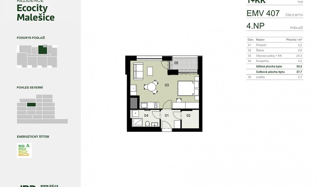 Prodej bytu 1+kk 38 m², Praha – náhled fotky 6