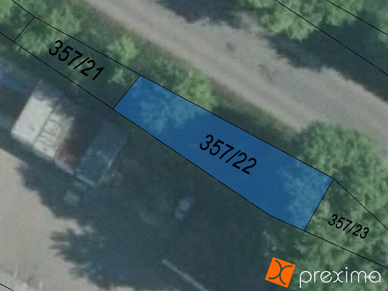 Prodej pozemku 734 m²