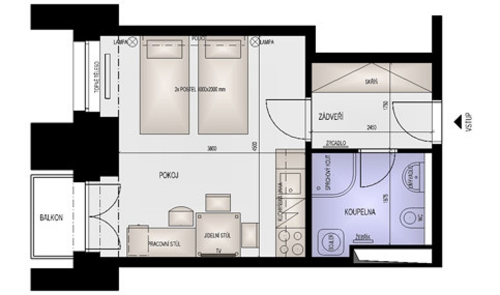 Prodej bytu 1+kk 27 m², Brno – náhled fotky 4