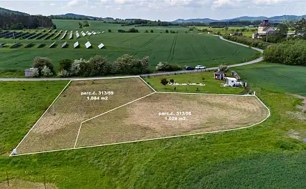 Prodej stavebního pozemku 1 084 m², Čejetice, okres Strakonice