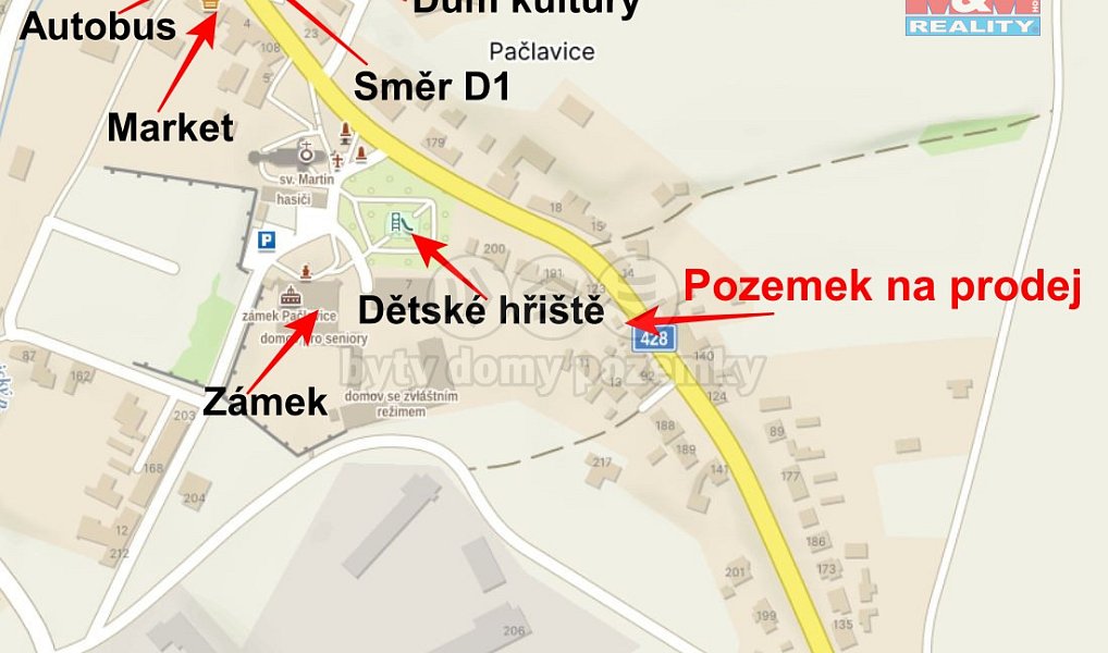 Prodej stavebního pozemku 251 m², Pačlavice – náhled fotky 11