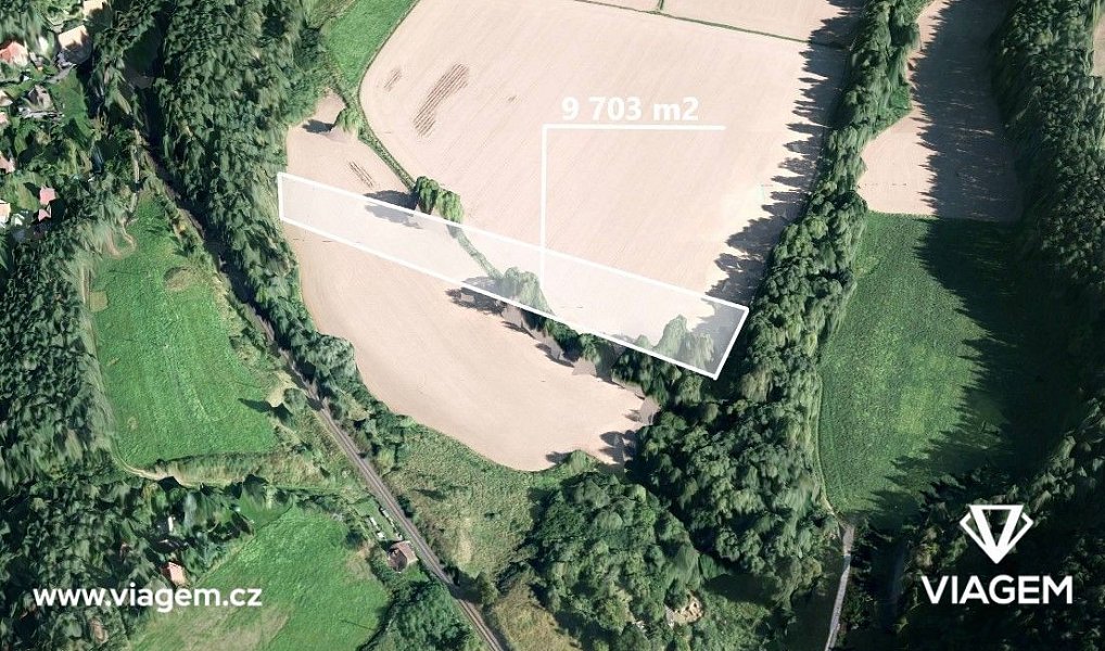 Prodej pole 970 m², Mladotice – fotka 1 z 5