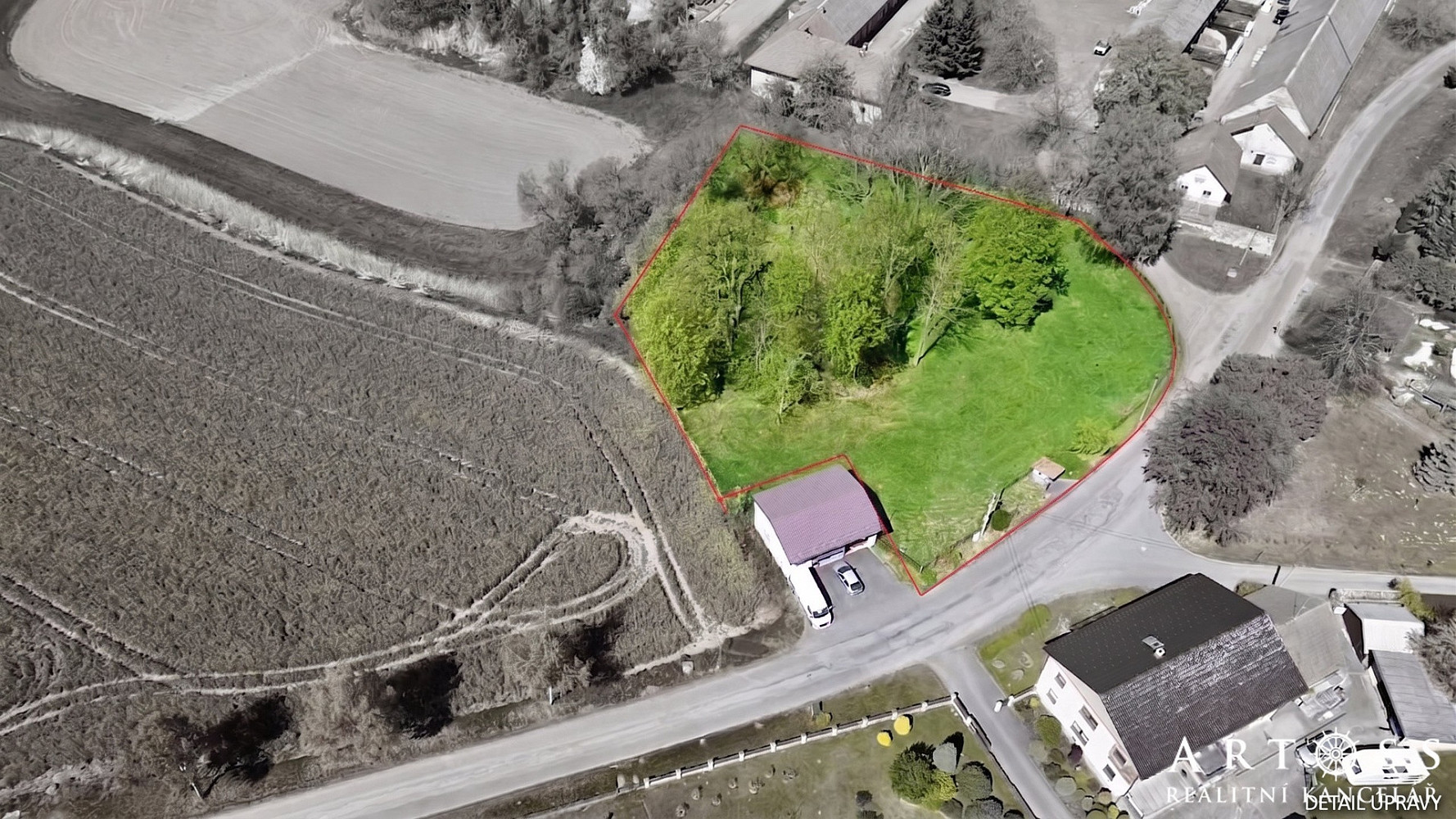 Prodej stavebního pozemku 4 164 m² – fotografie 5